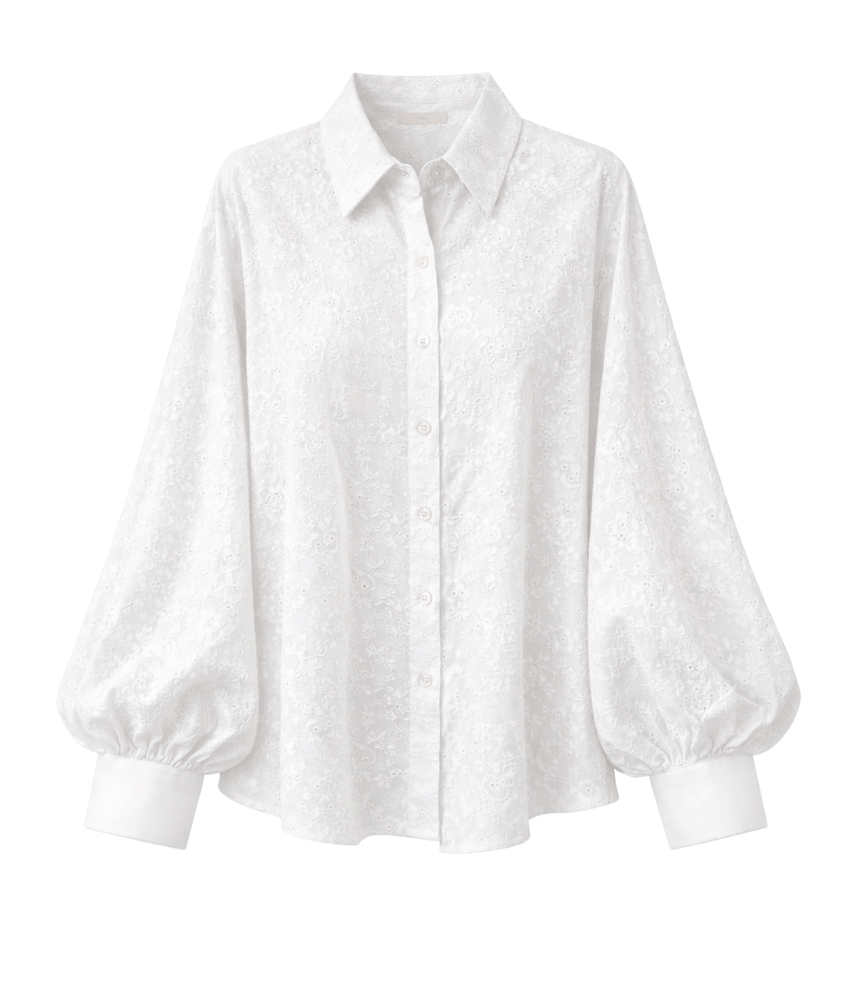 Satchi Shirt Embroidered in White