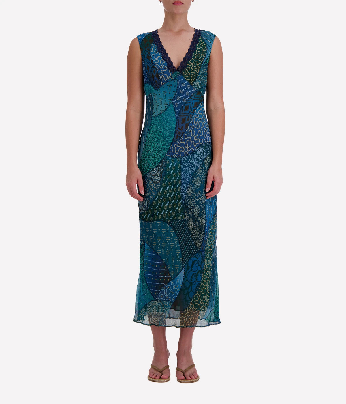 Cyrus Dress in Ibiza Night Teal