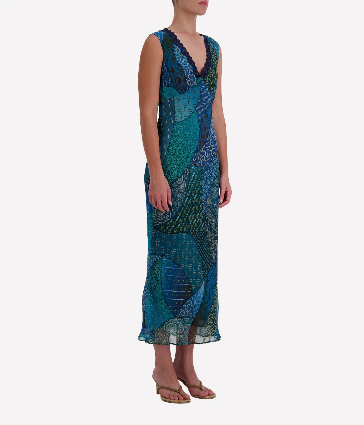 Cyrus Dress in Ibiza Night Teal