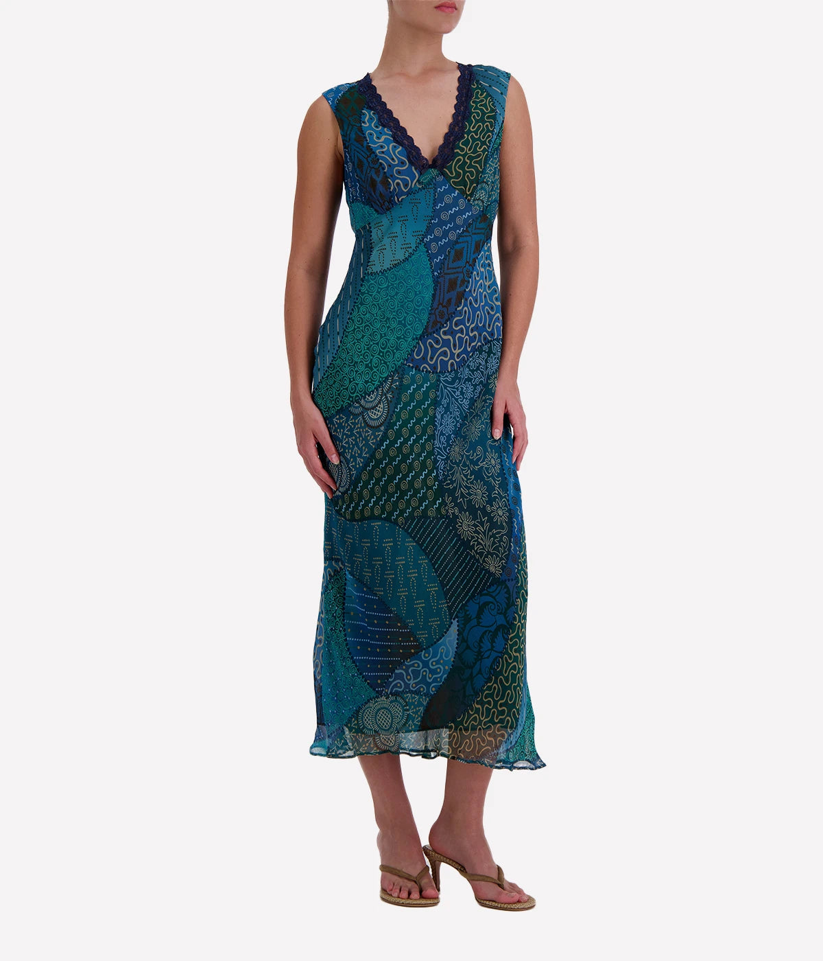 Cyrus Dress in Ibiza Night Teal