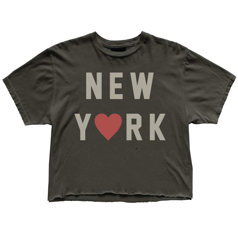 New York Tee in Vintage Blck