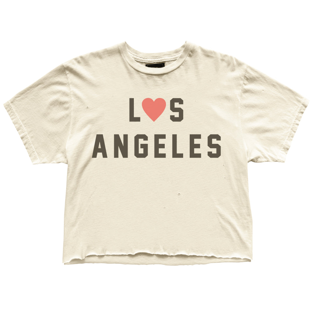 Los Angeles Tee in Antique White