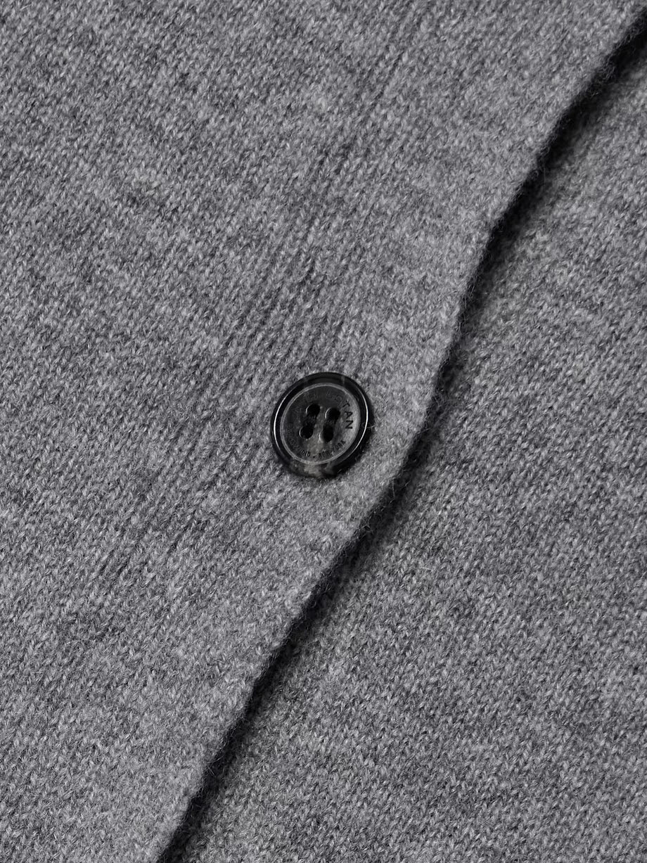 March Cardigan in Medium Grey Melange