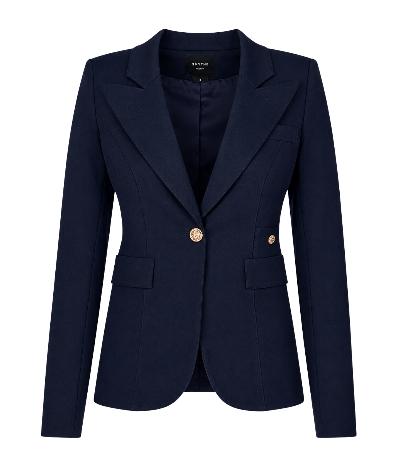 Full Back Duchess Blazer in Deep Navy