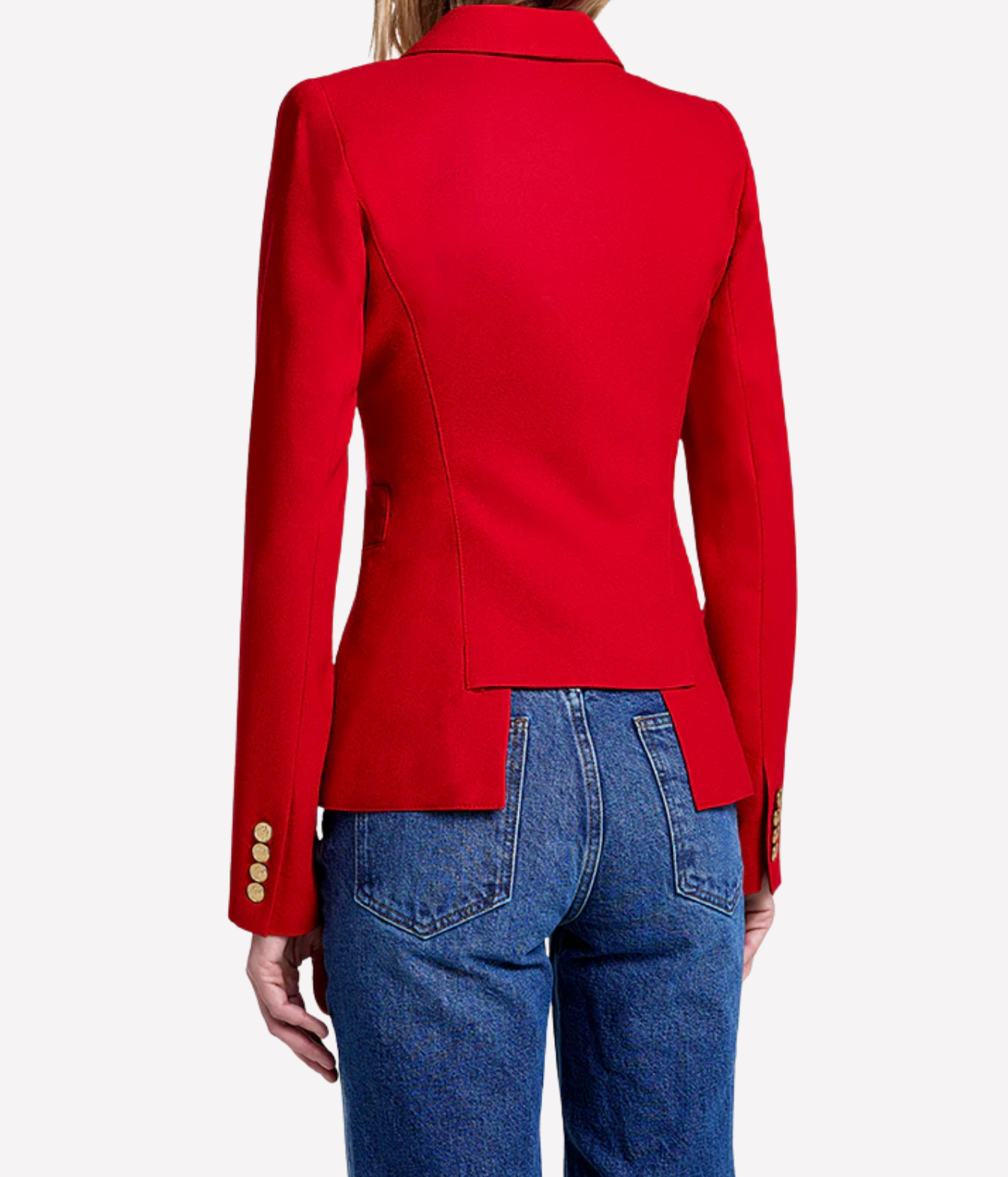Classic Duchess Blazer in Red