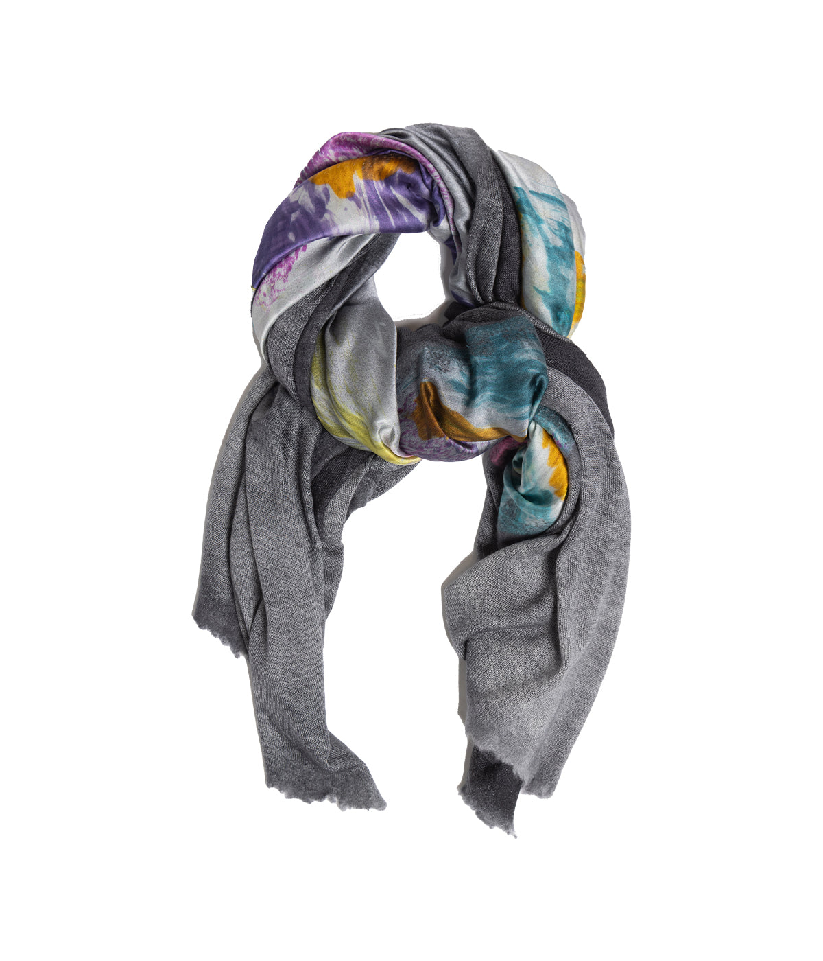 Flowers Lake Silk Foulard Scrd in Husky