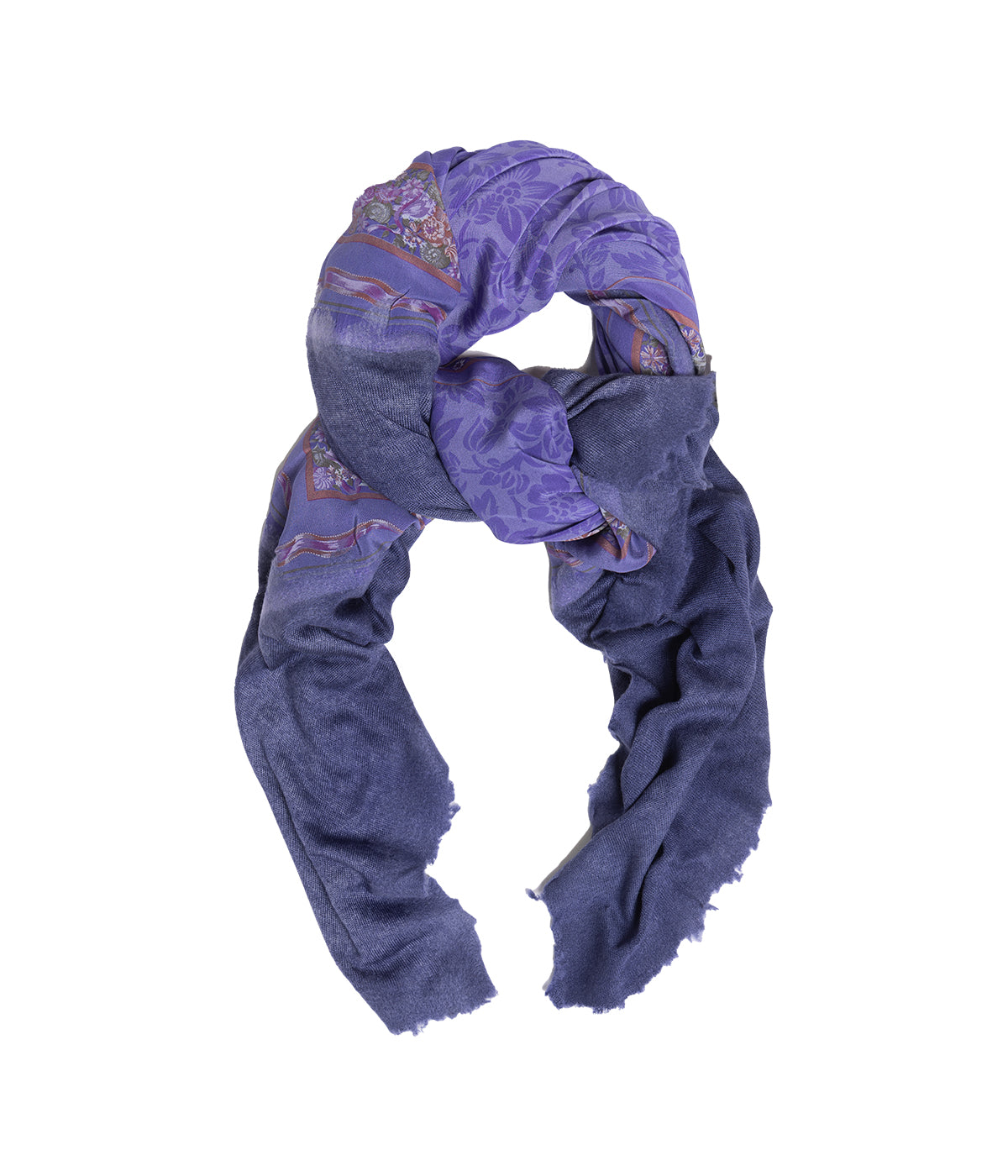 One of a Kind Foulard Scarf in Prune