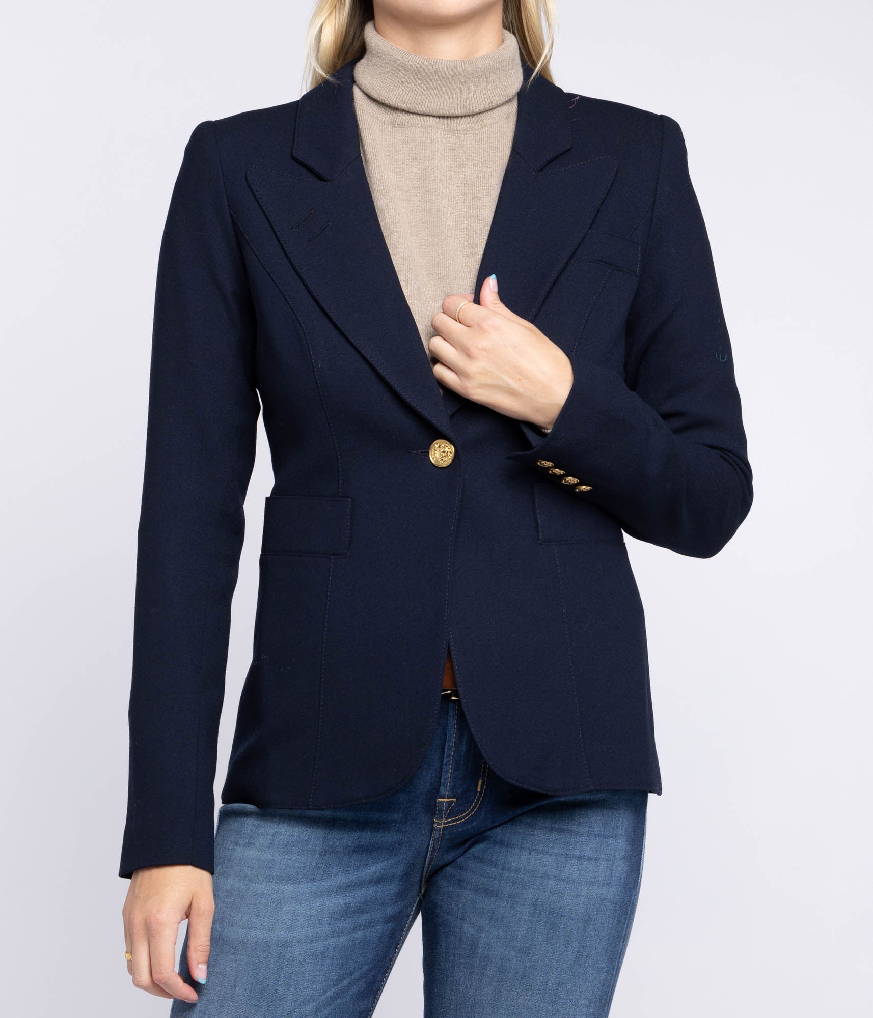 Classic Duchess Blazer in Navy