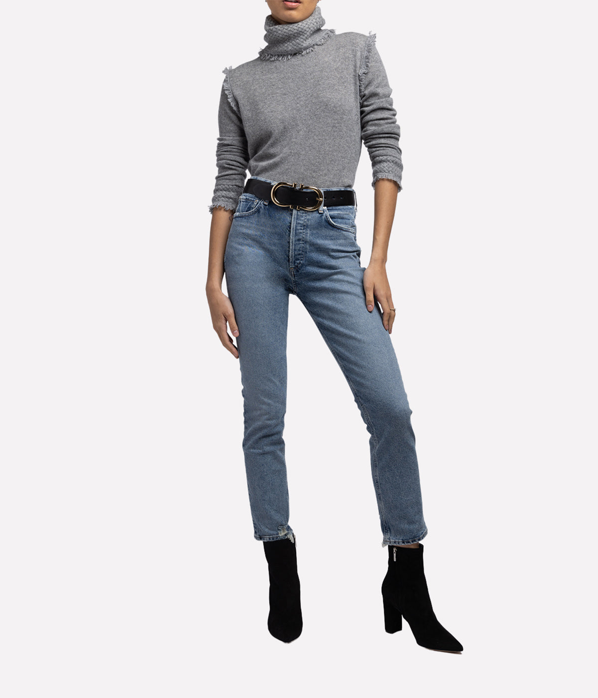 **FINAL SALE* Coco Turtleneck in Mid Grey