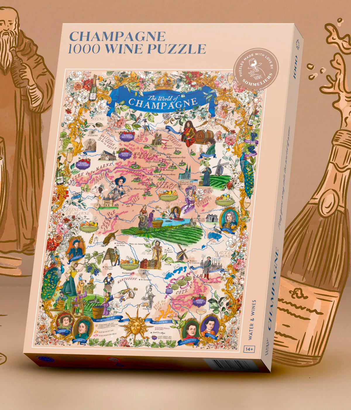 1000 Piece Puzzle of Champagne