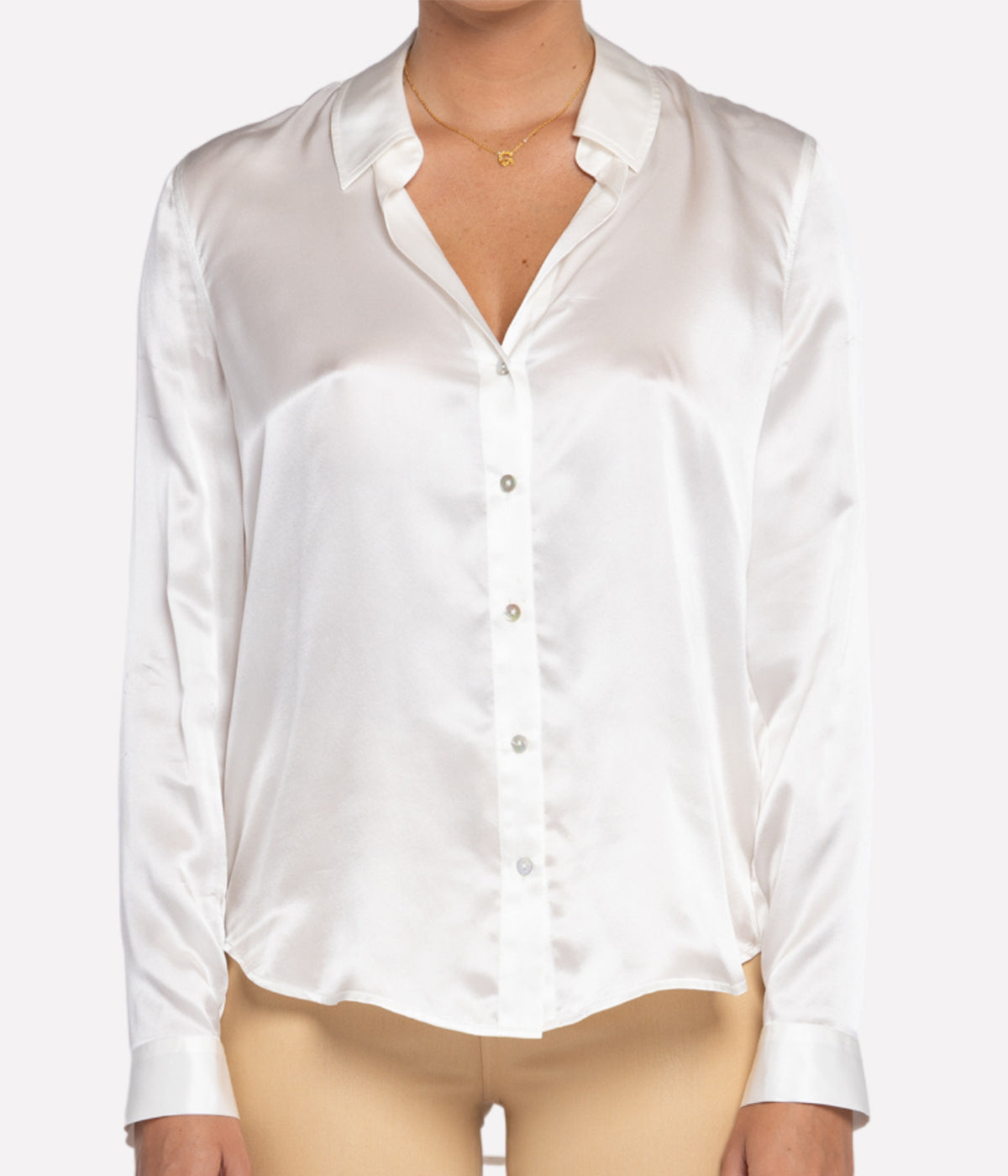 Tyler Longsleeve Shirt in Ivory