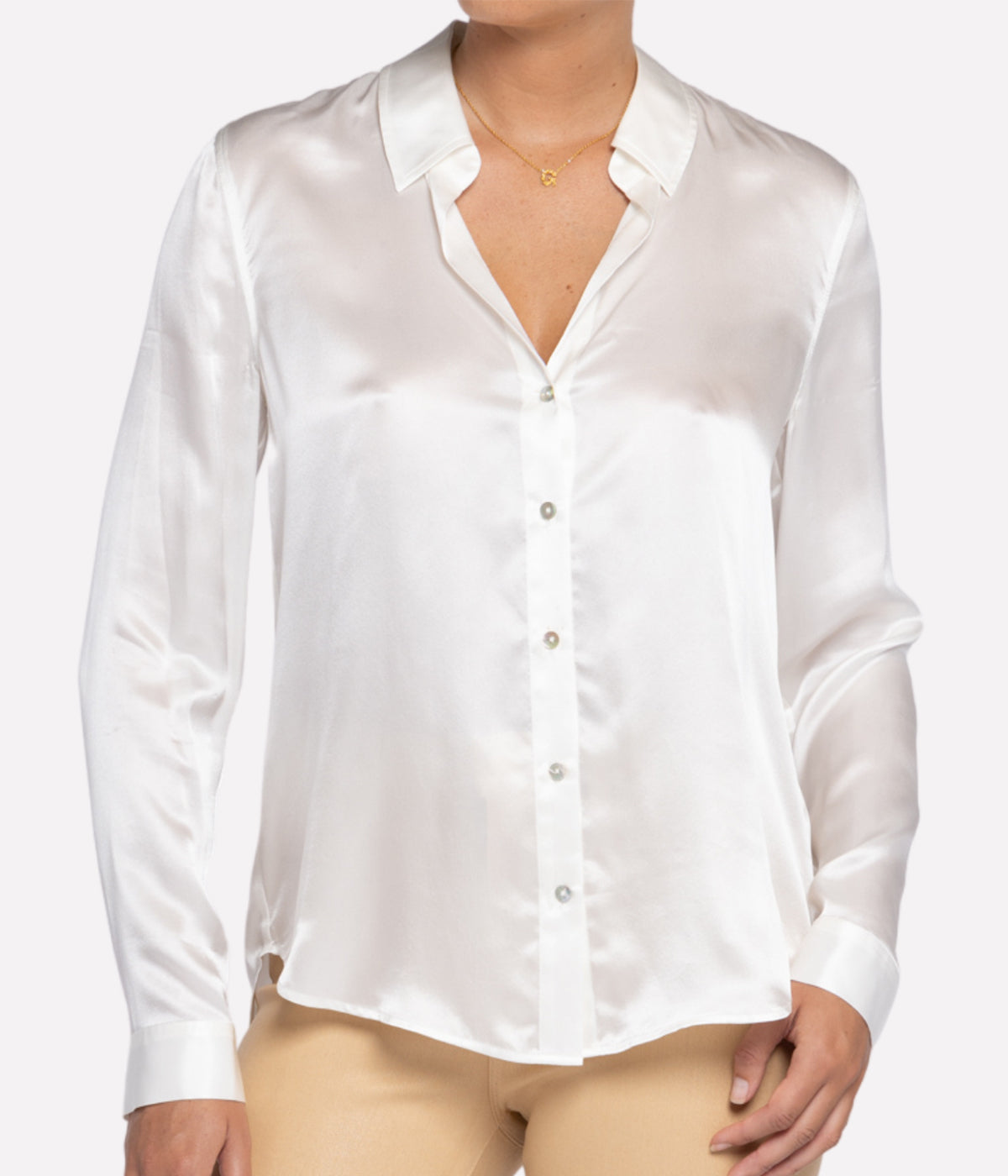 Tyler Longsleeve Shirt in Ivory