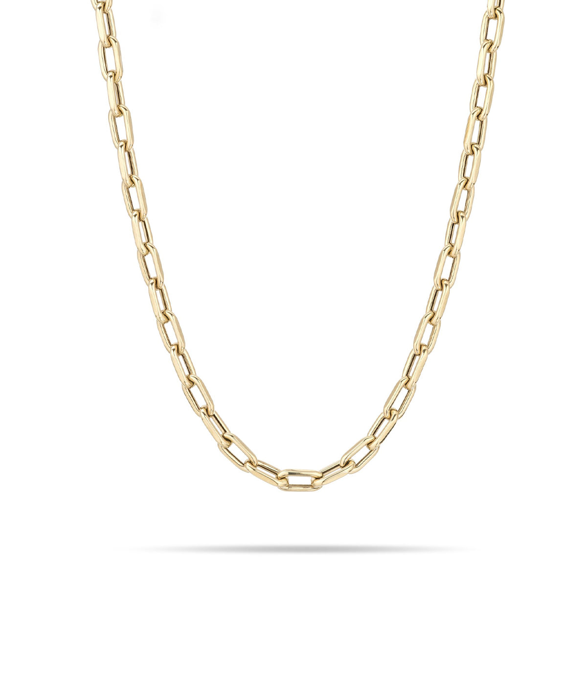 5.3mm 18inch Italian Chain Link Necklace in 14K Yellow Gold