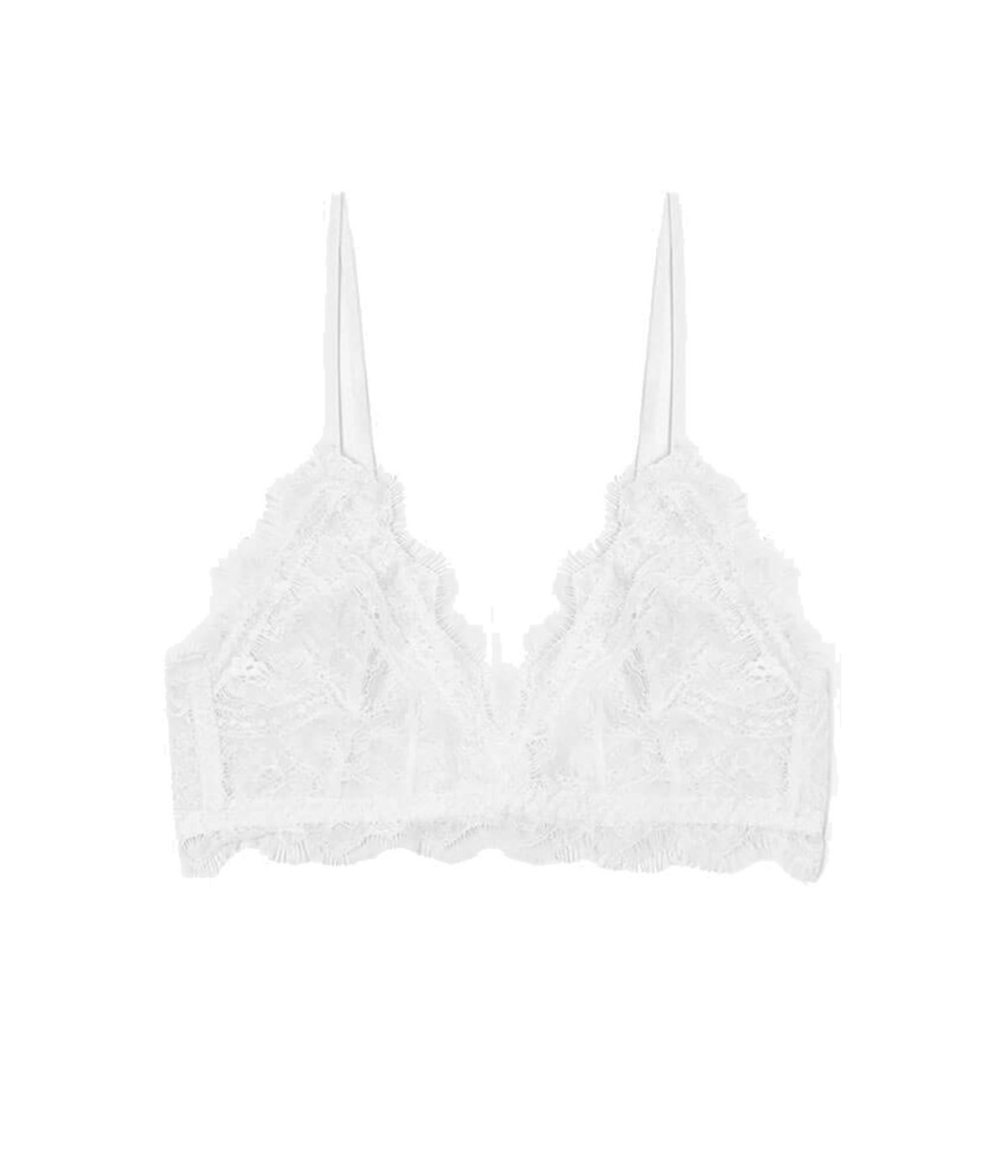 Lace Bra with Trim in Ivory