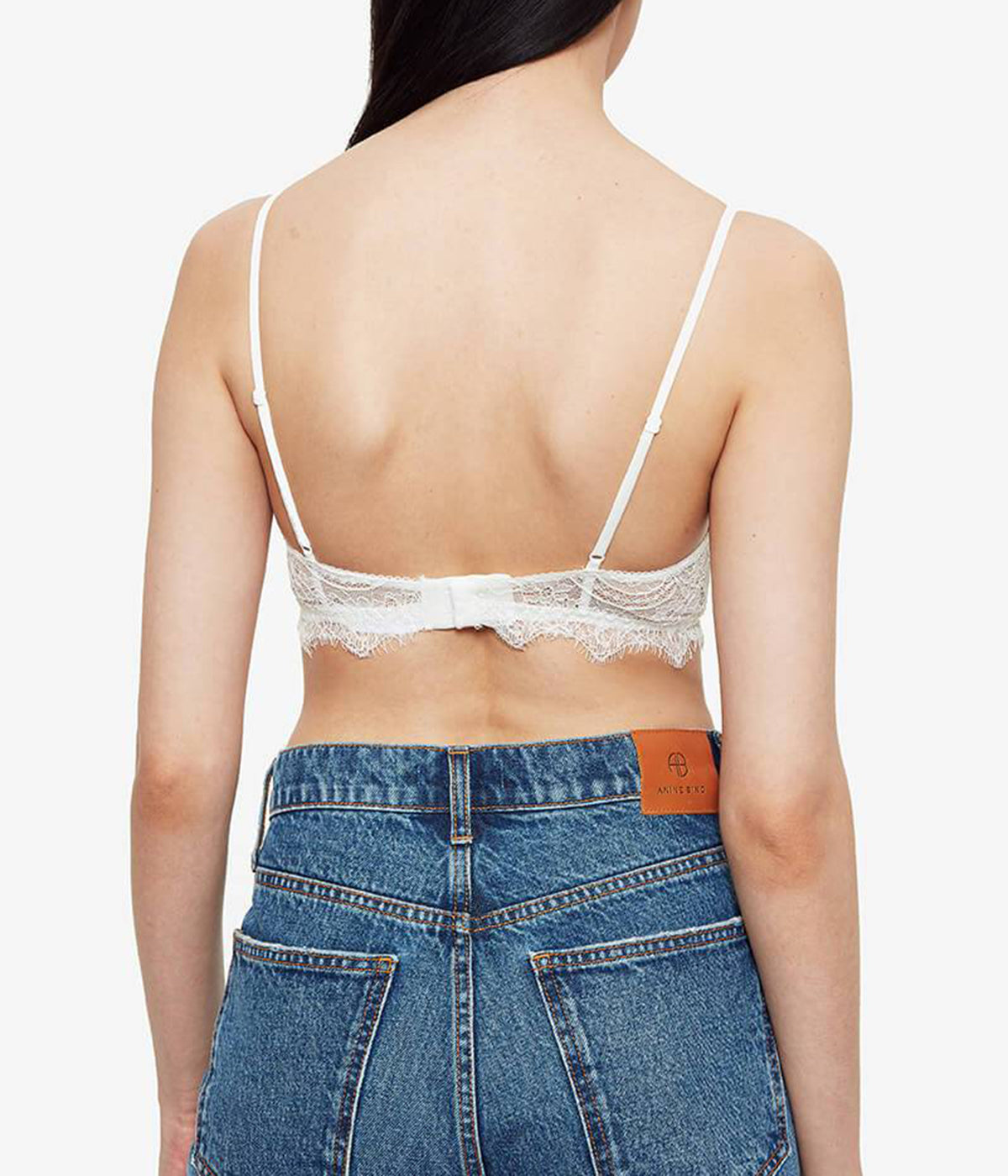 Lace Bra with Trim in Ivory