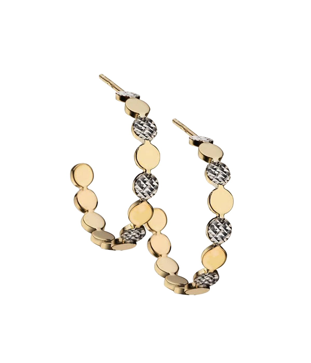 Bea Hoops in Gold & Silver
