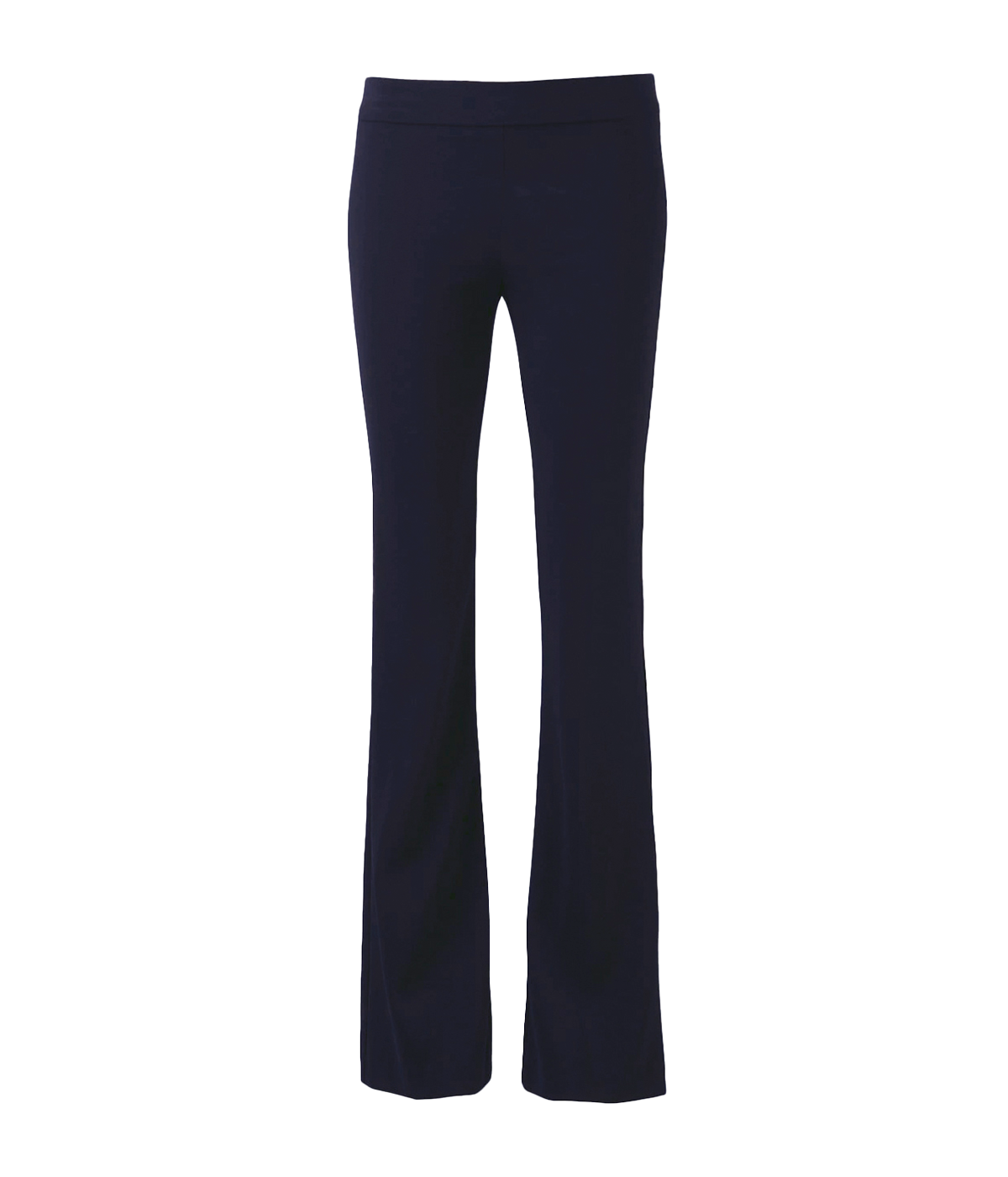 ALT text: Bellini Flare Pants in smooth stretch fabric with subtle kick flare and flattering silhouette.