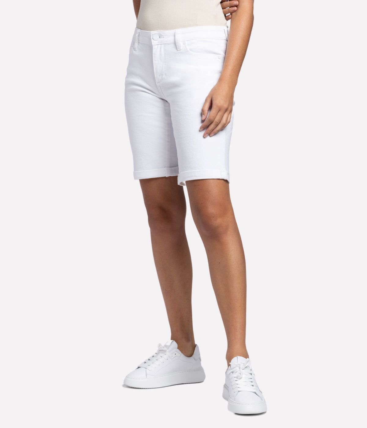 *FINAL SALE* Jax Knee Short in Crisp White