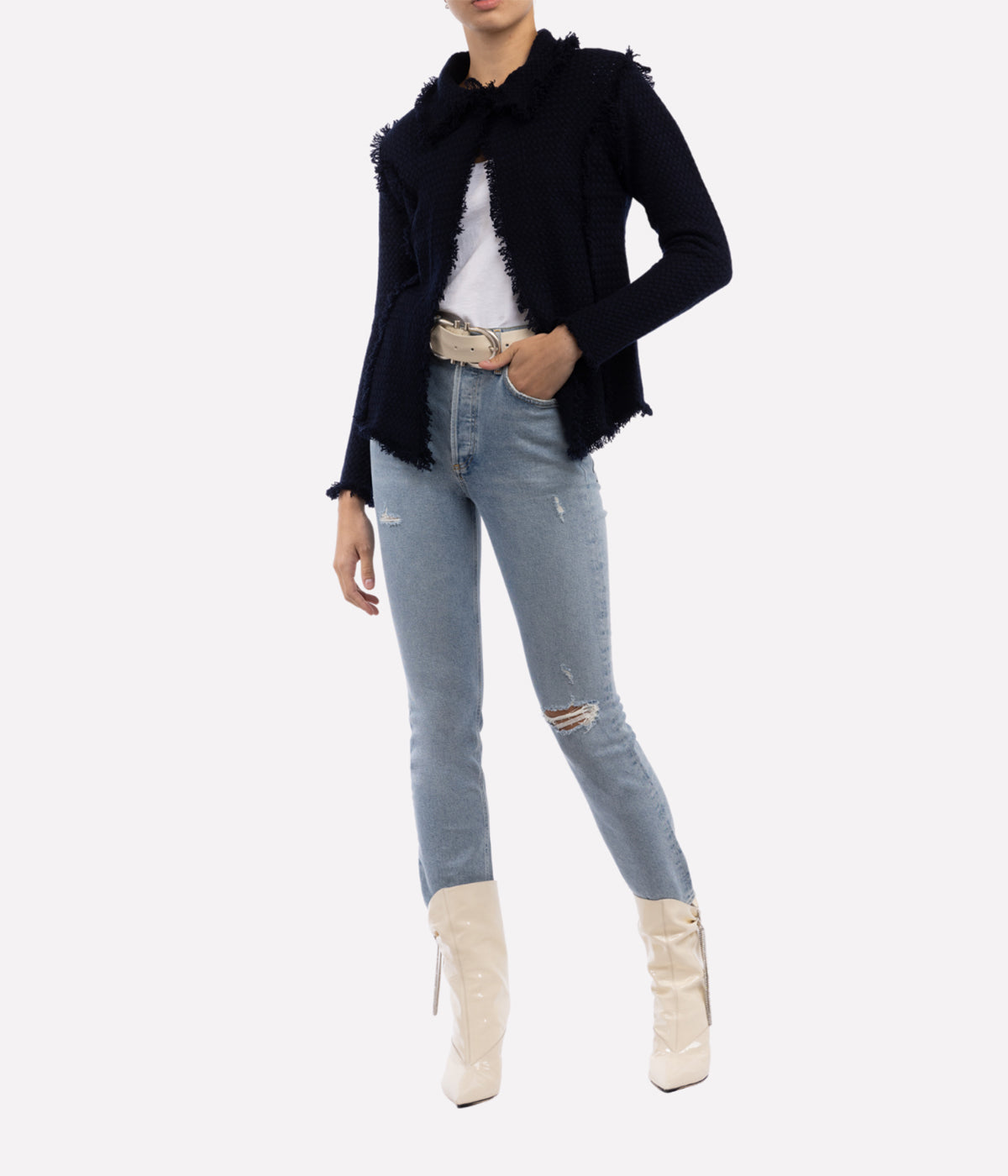 Classic Coco Jacket in Navy