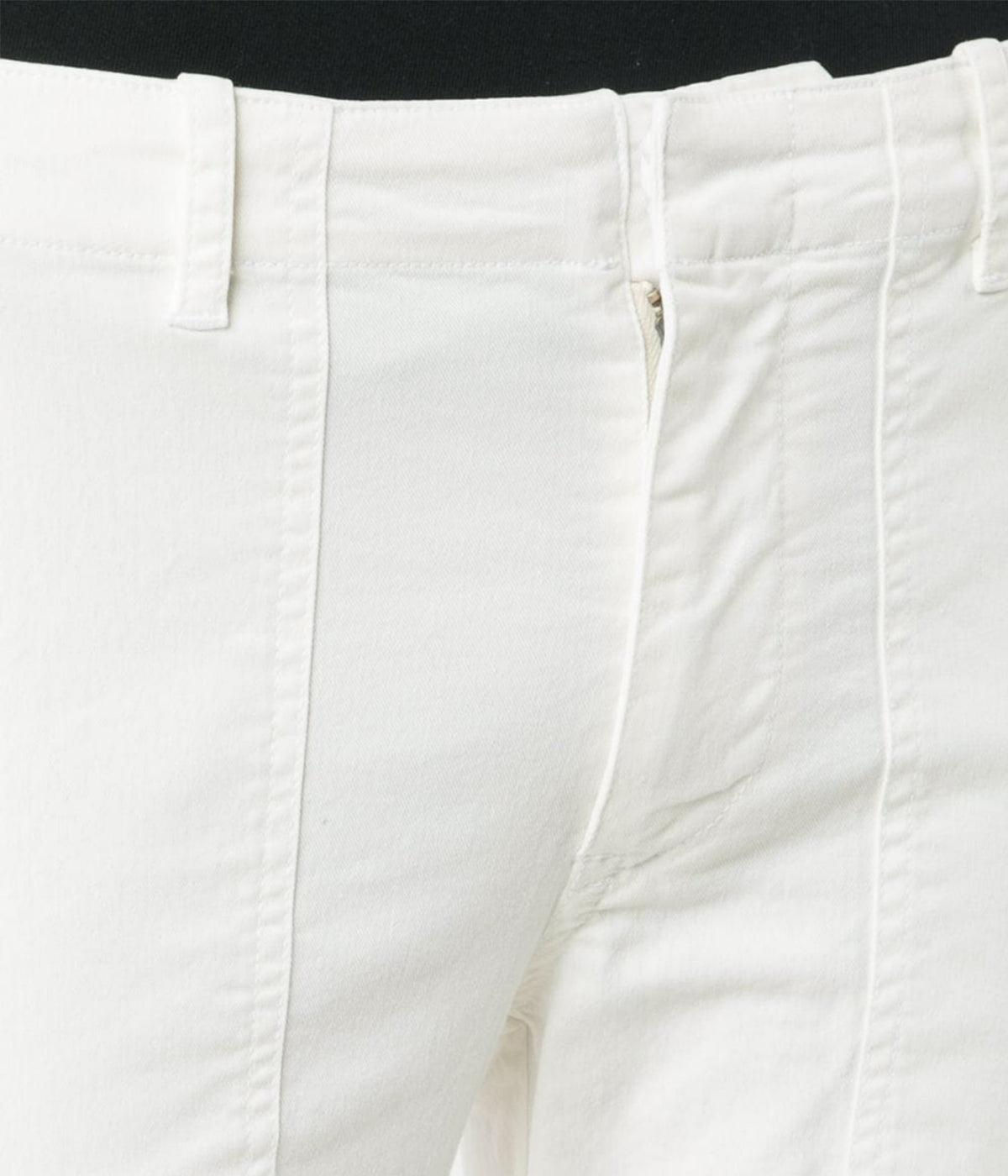 Cropped Military Pant in White