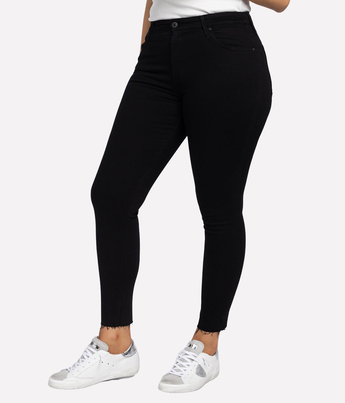 The Farrah Skinny Ankle Jean in Black Ink