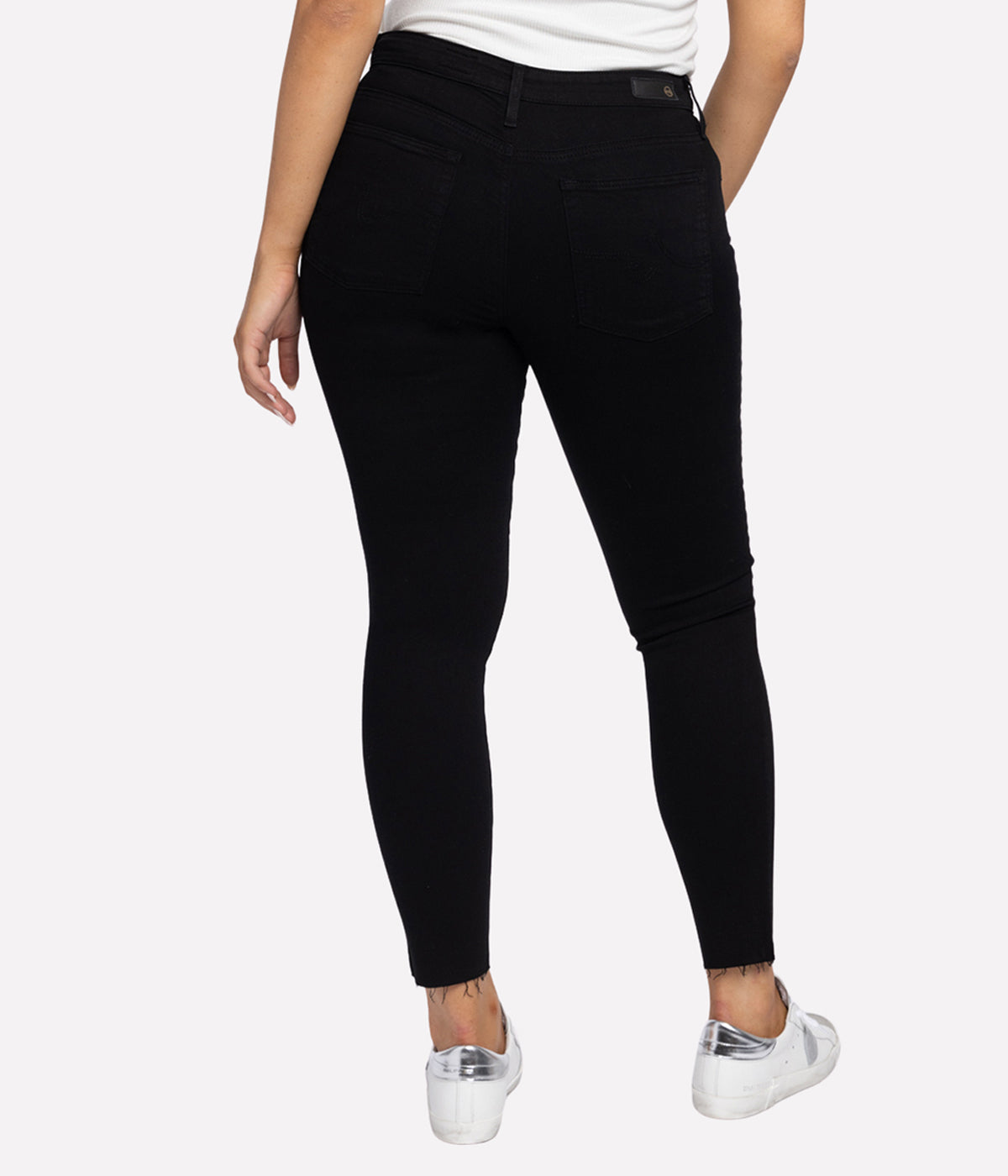 The Farrah Skinny Ankle Jean in Black Ink