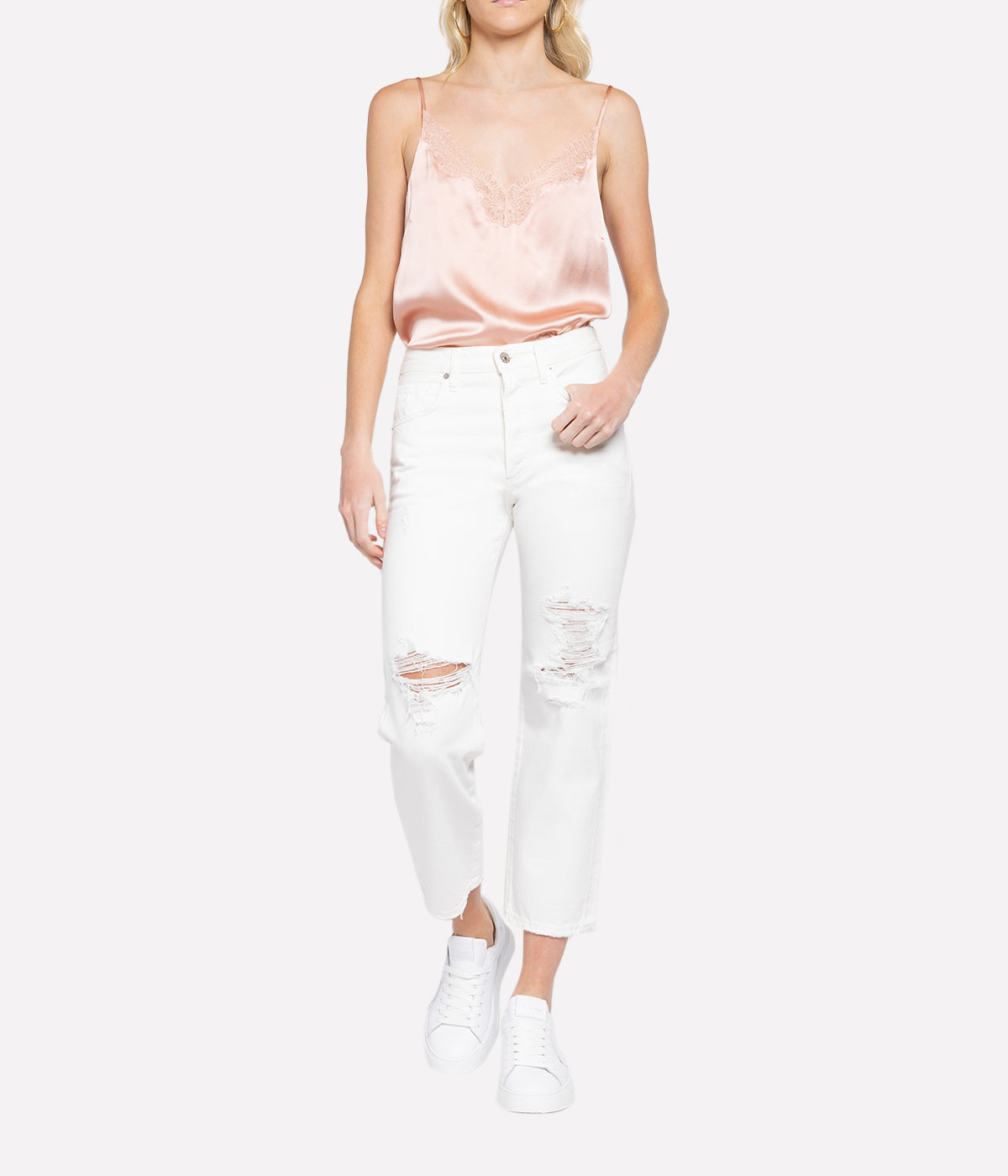 Emery Relaxed Crop Jean in Moonstone