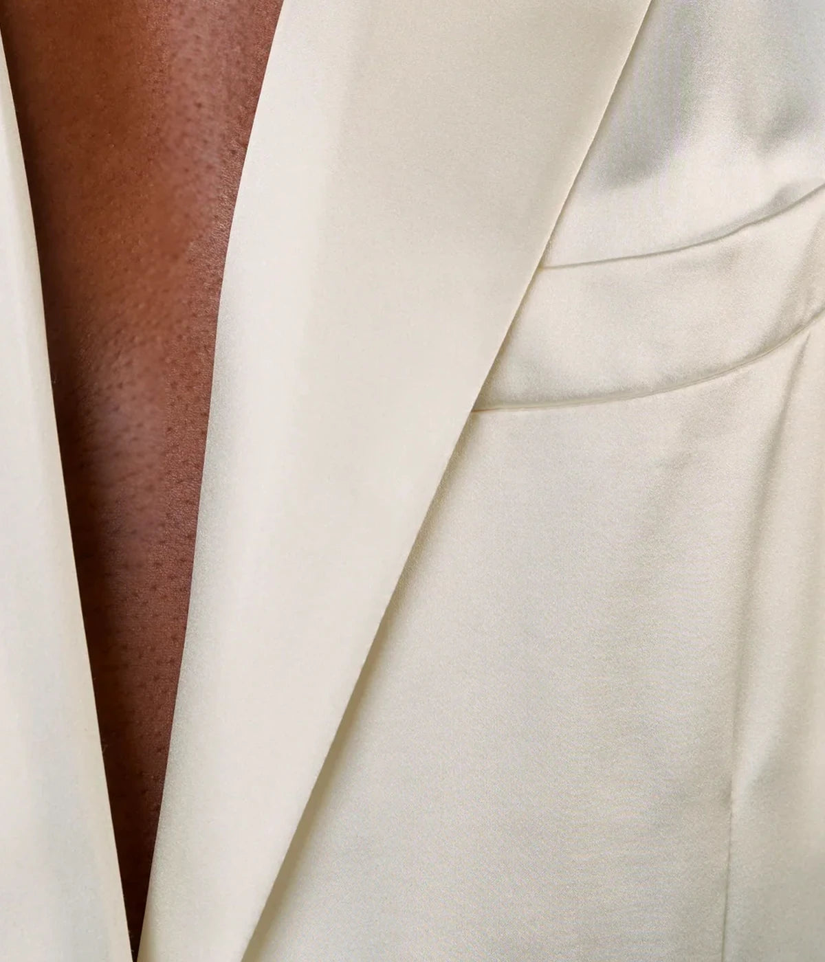 Eveline Silk Jacket in Ivory