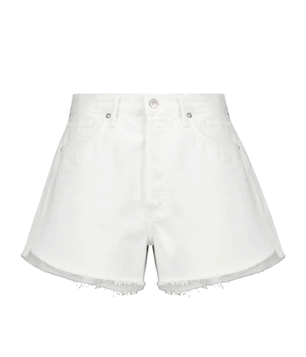 ALT Text: Citizens of Humanity Marlow Vintage Fit Short in Sail, featuring a relaxed mid-rise, undone edges, and made from 100% organic cotton.