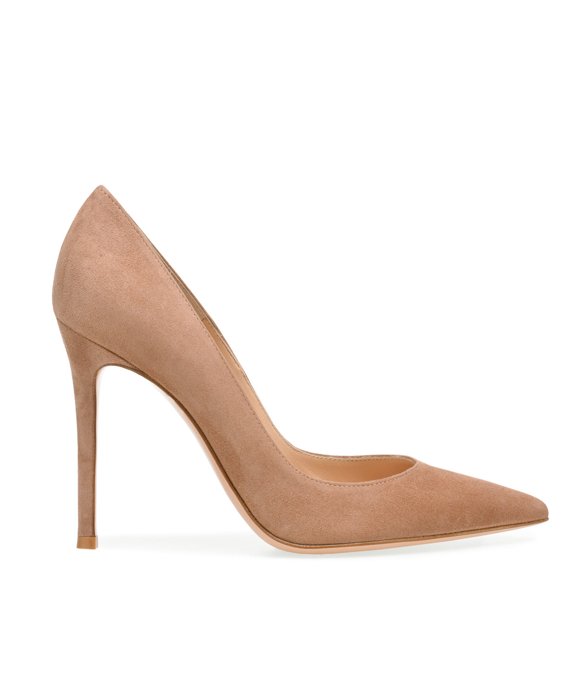 Gianvito 105 Suede Praline Pumps