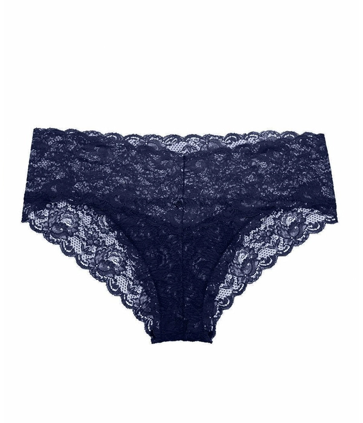 Soft stretch lace Hotpants with floral pattern and wide sides for a comfortable, cheeky fit.