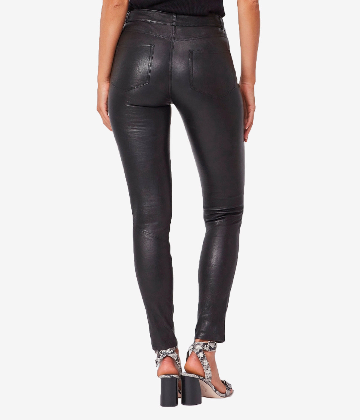 Hoxton Leather Pants in Black