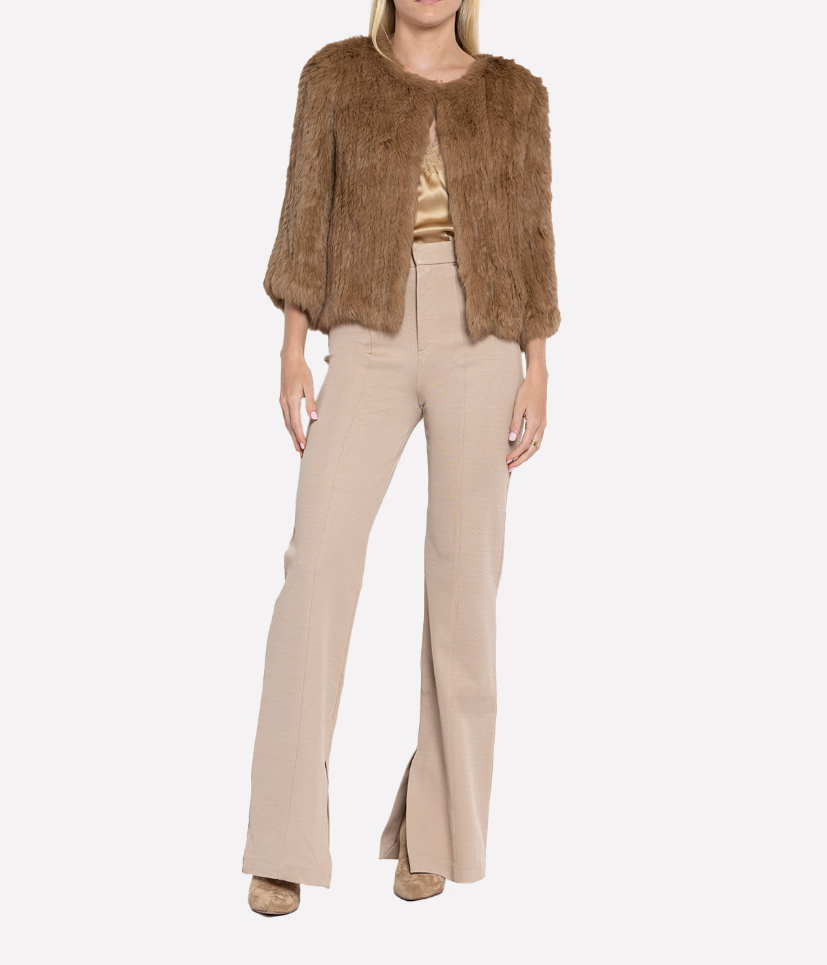 Knitted Hare Jacket in Madeline