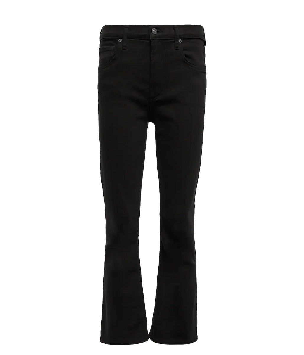 Isola Mid Rise Boot Jean in Plush Black Calexico