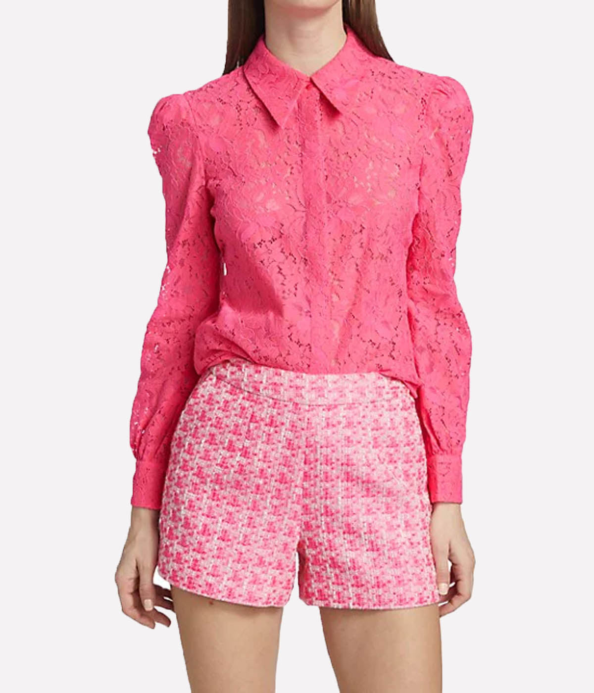 Jenica Lace Shirt in Rose