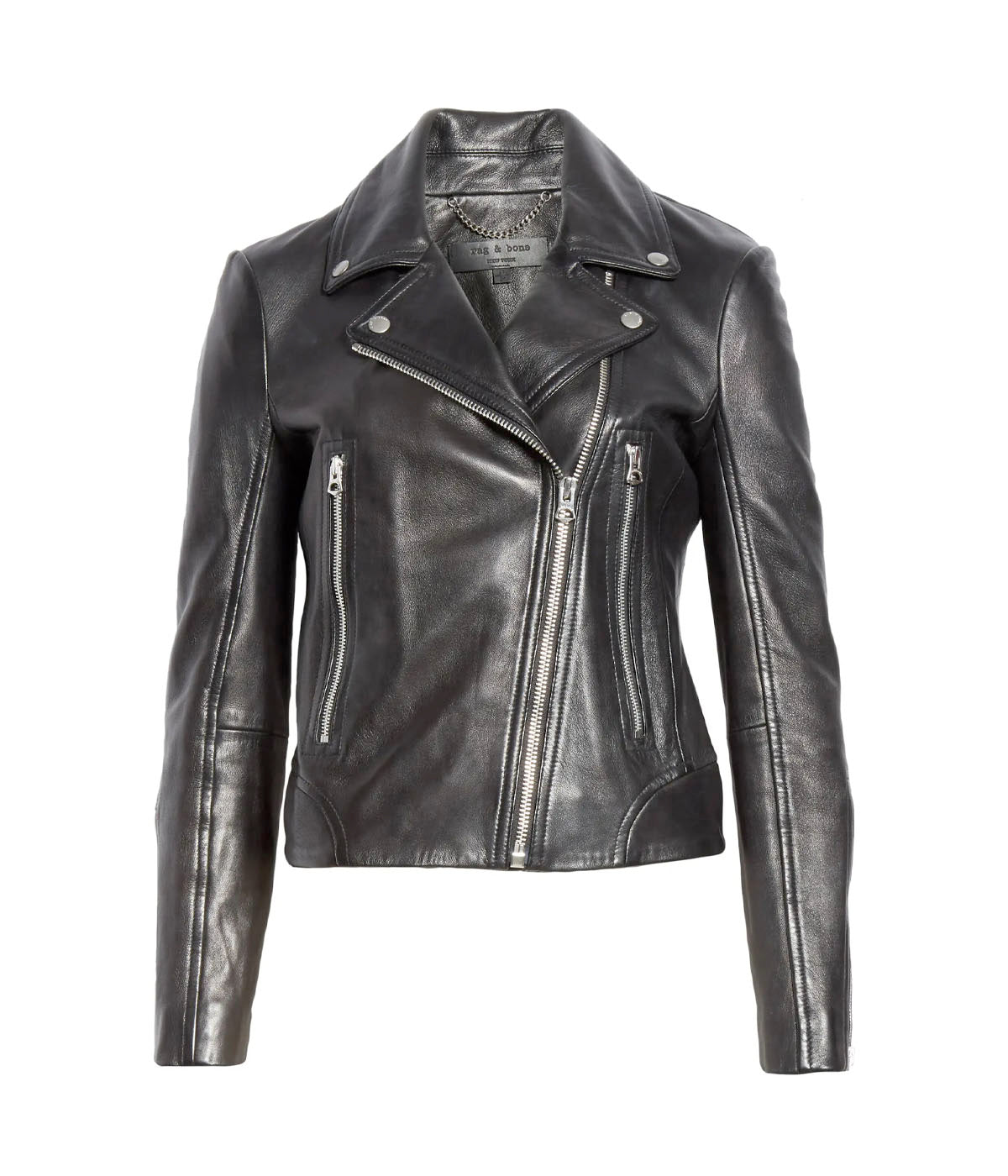 Mack Leather Jacket in Black
