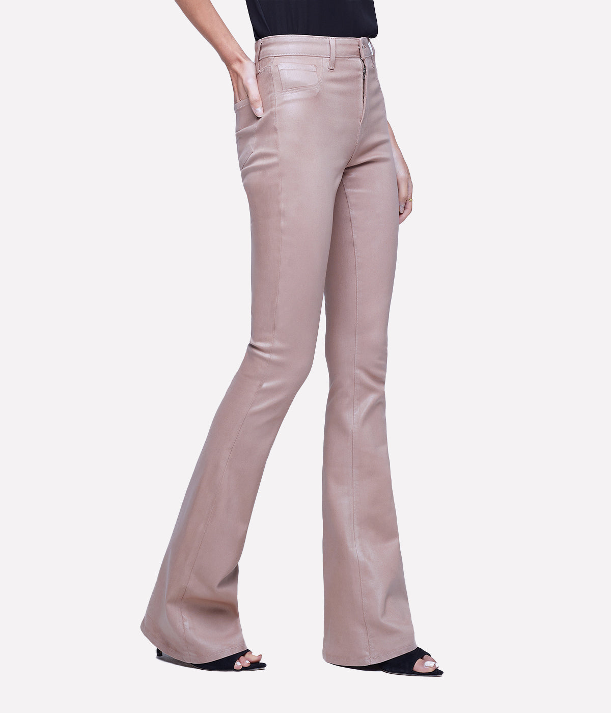 *FINAL SALE* MARTY H/R FLARE in TOFFEE COATED