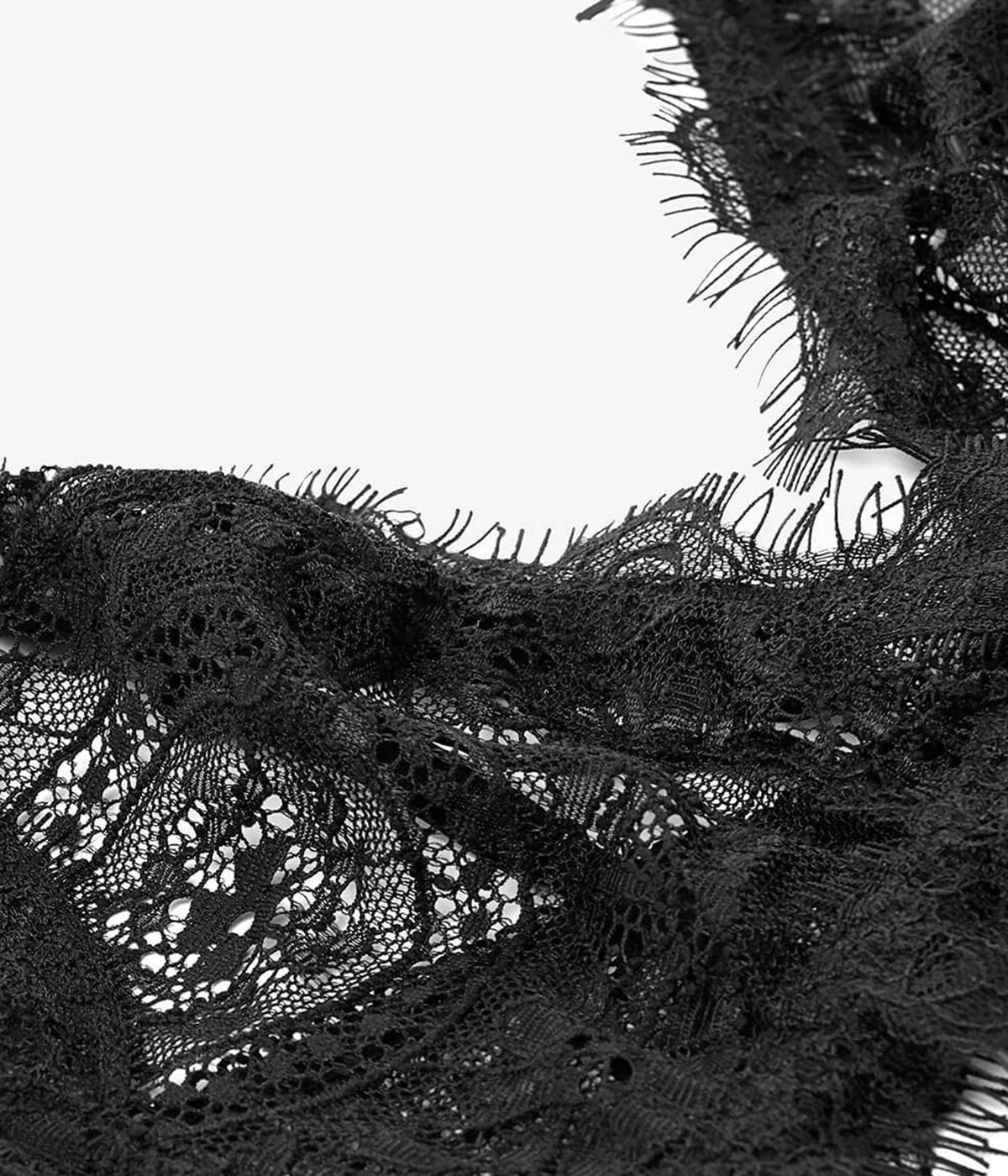 Lace Bra with Trim in Black