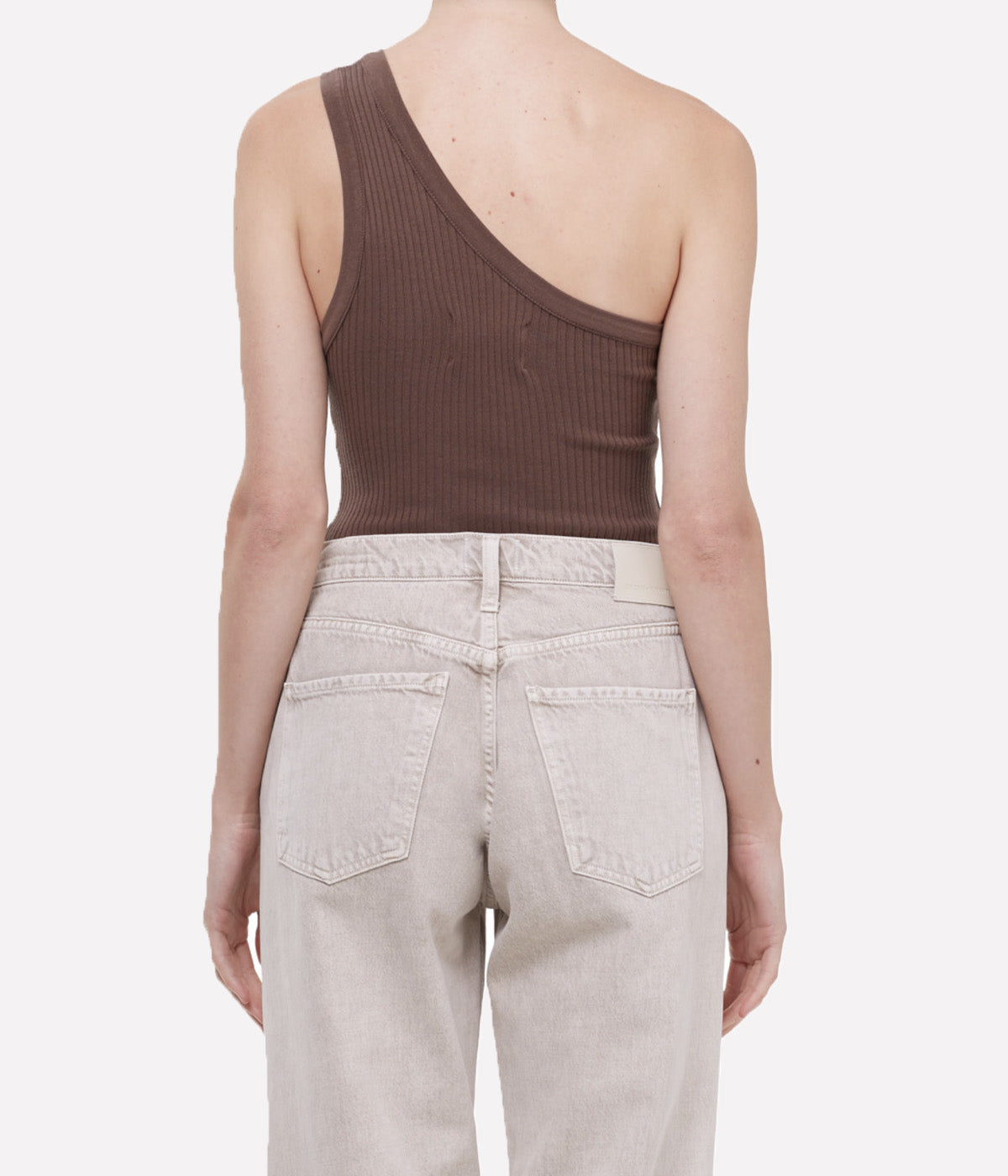 Narida One Shoulder in Hazelnut