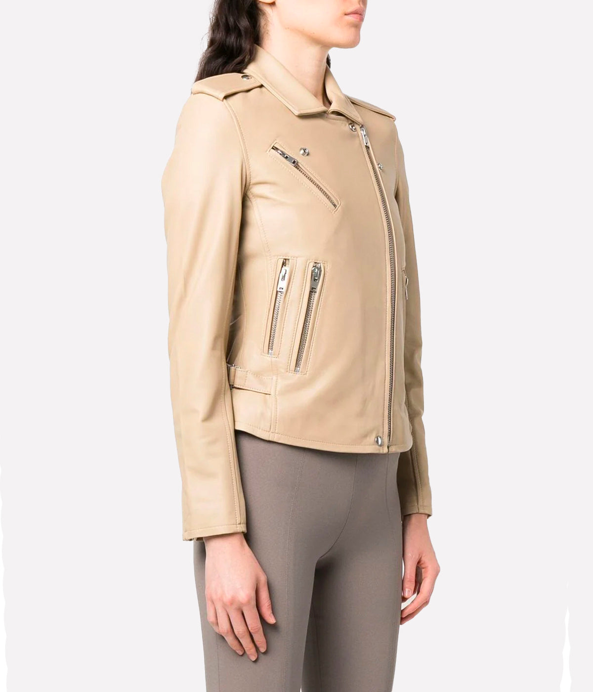 *FINAL SALE* Newhan Biker Jacket in Sand