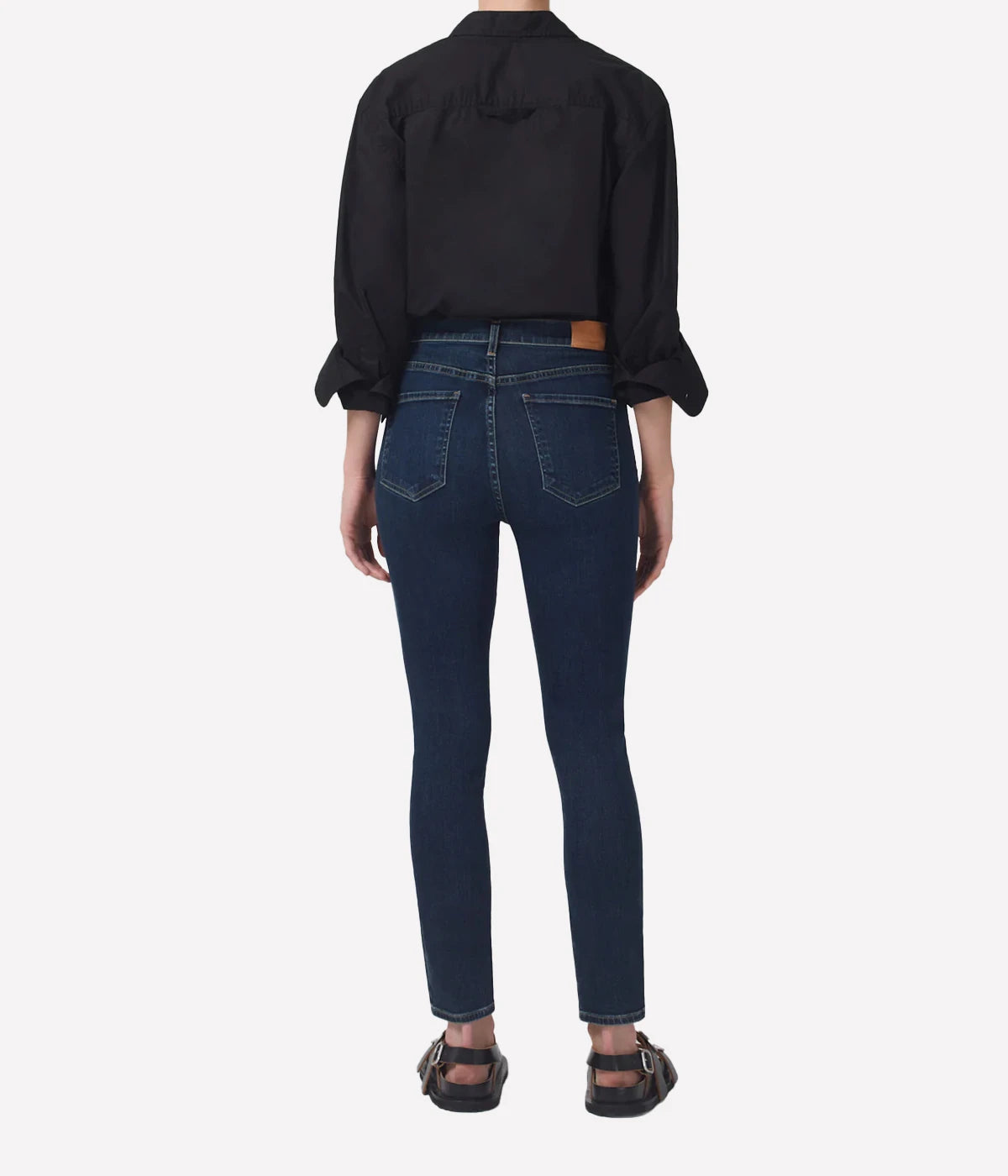 *FINAL SALE* Olivia High Rise Slim Jean in Deep Dive