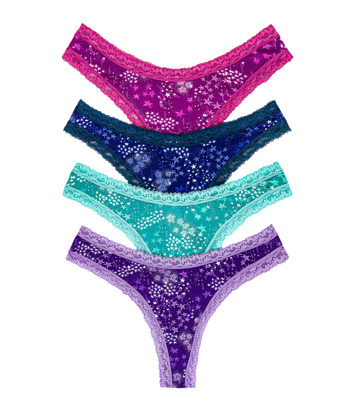 Magic Thong Four Pack in Multi