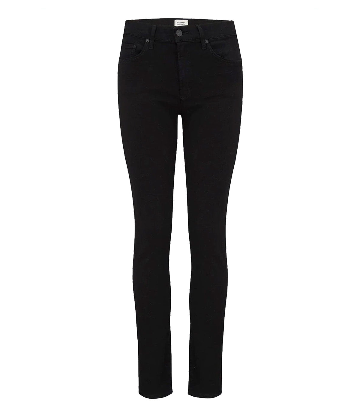 Skyla Mid Rise Cigarette Jean in Plush Black