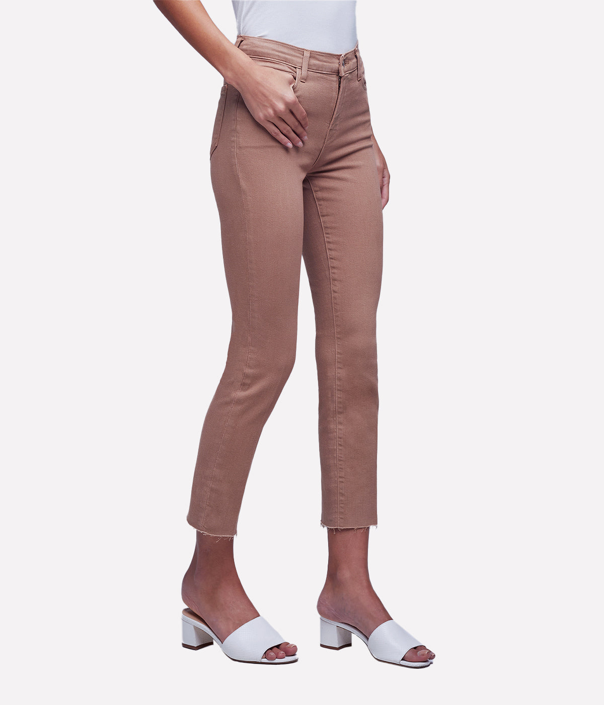 *FINAL SALE* SADA H/R CROP SLIM in SEPIA