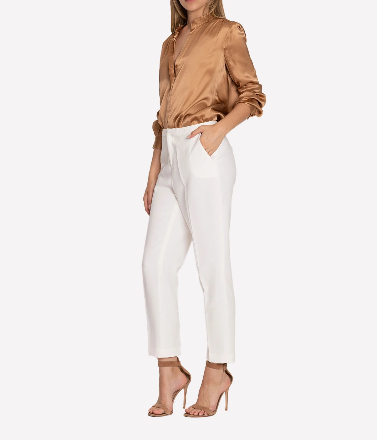 Sawyer Trouser in Ivory