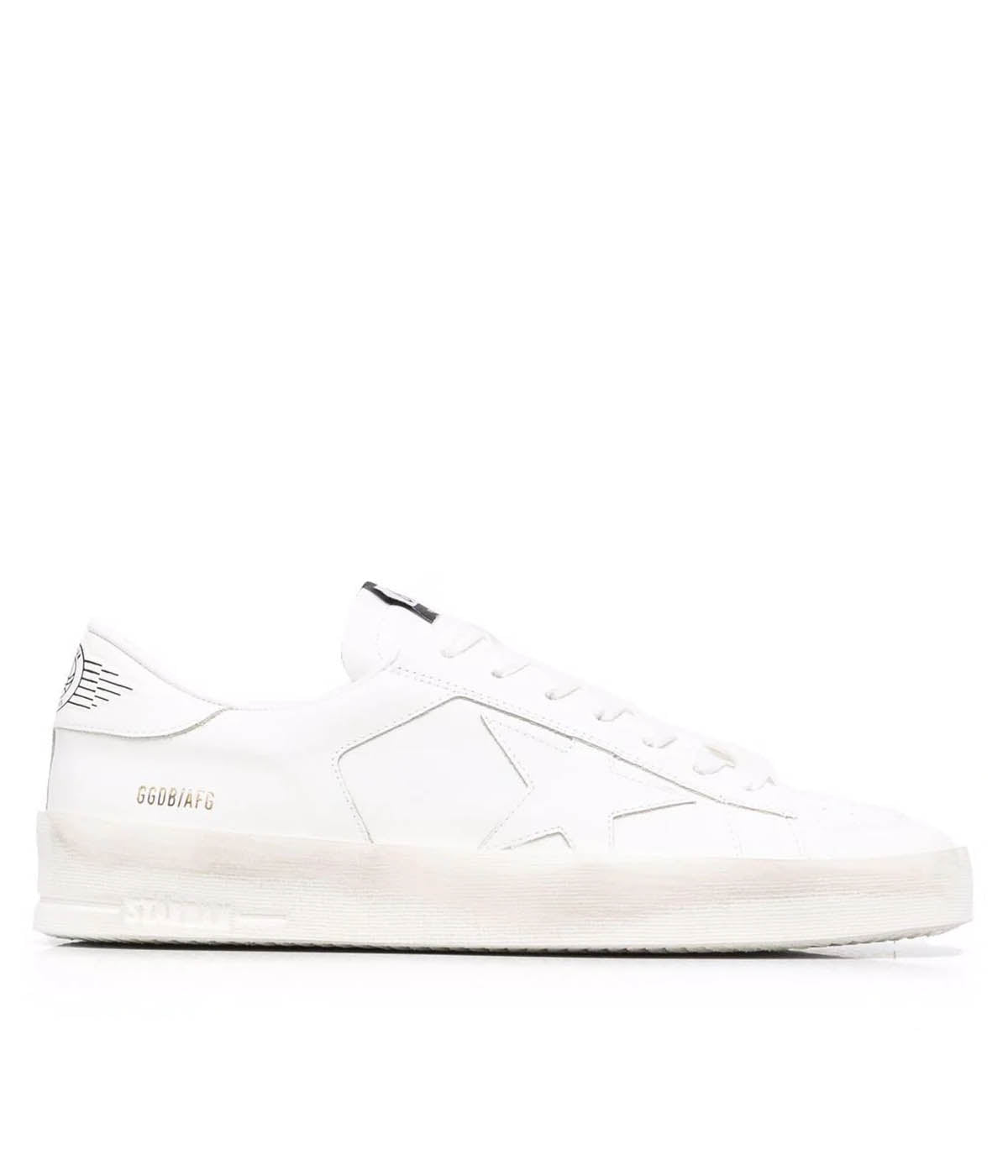 Stardan Leather Upper Sneakers in Optic