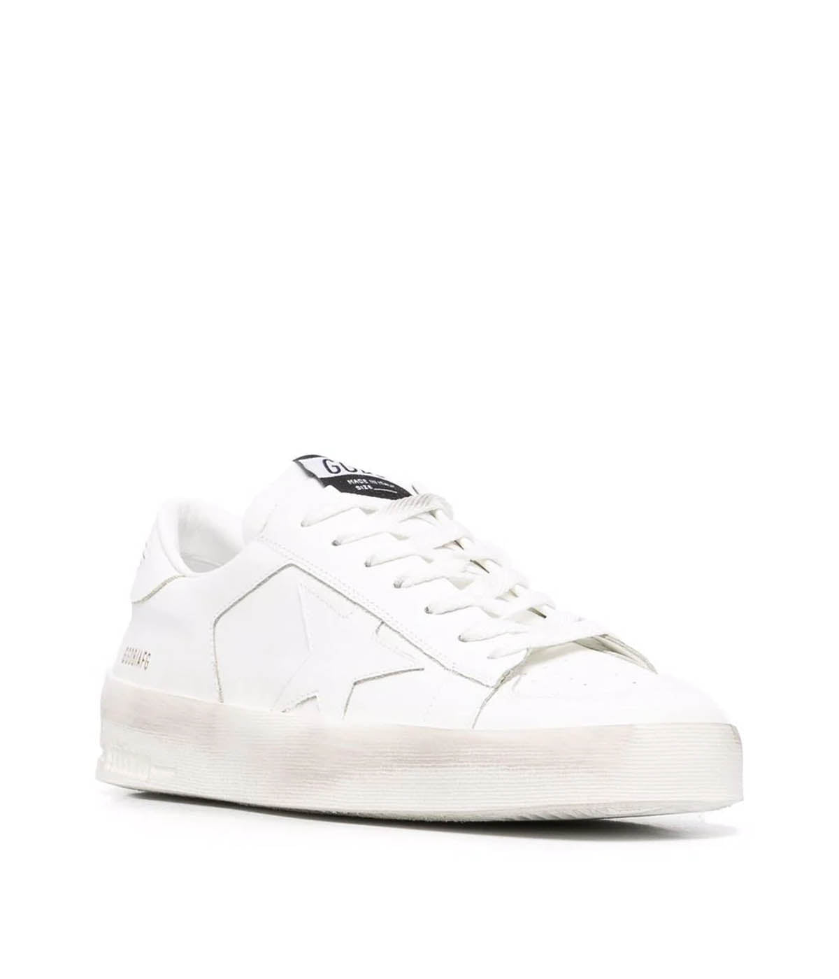 Stardan Leather Upper Sneakers in Optic