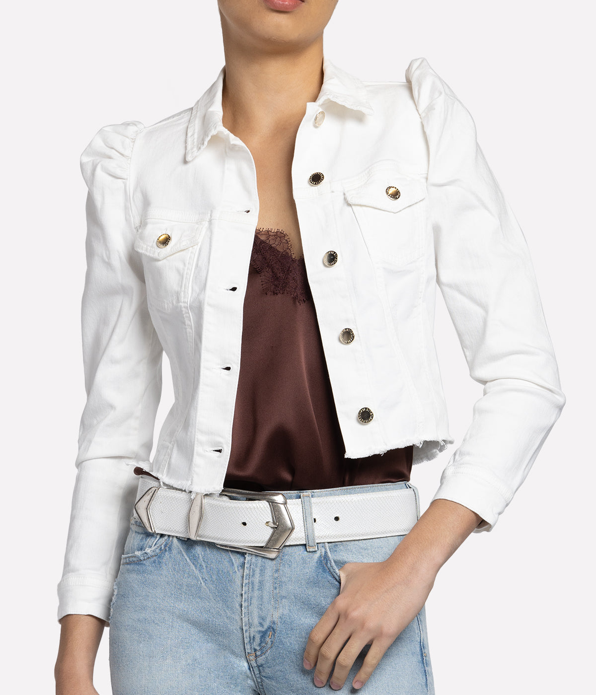 Rissa Jacket in Vintage White