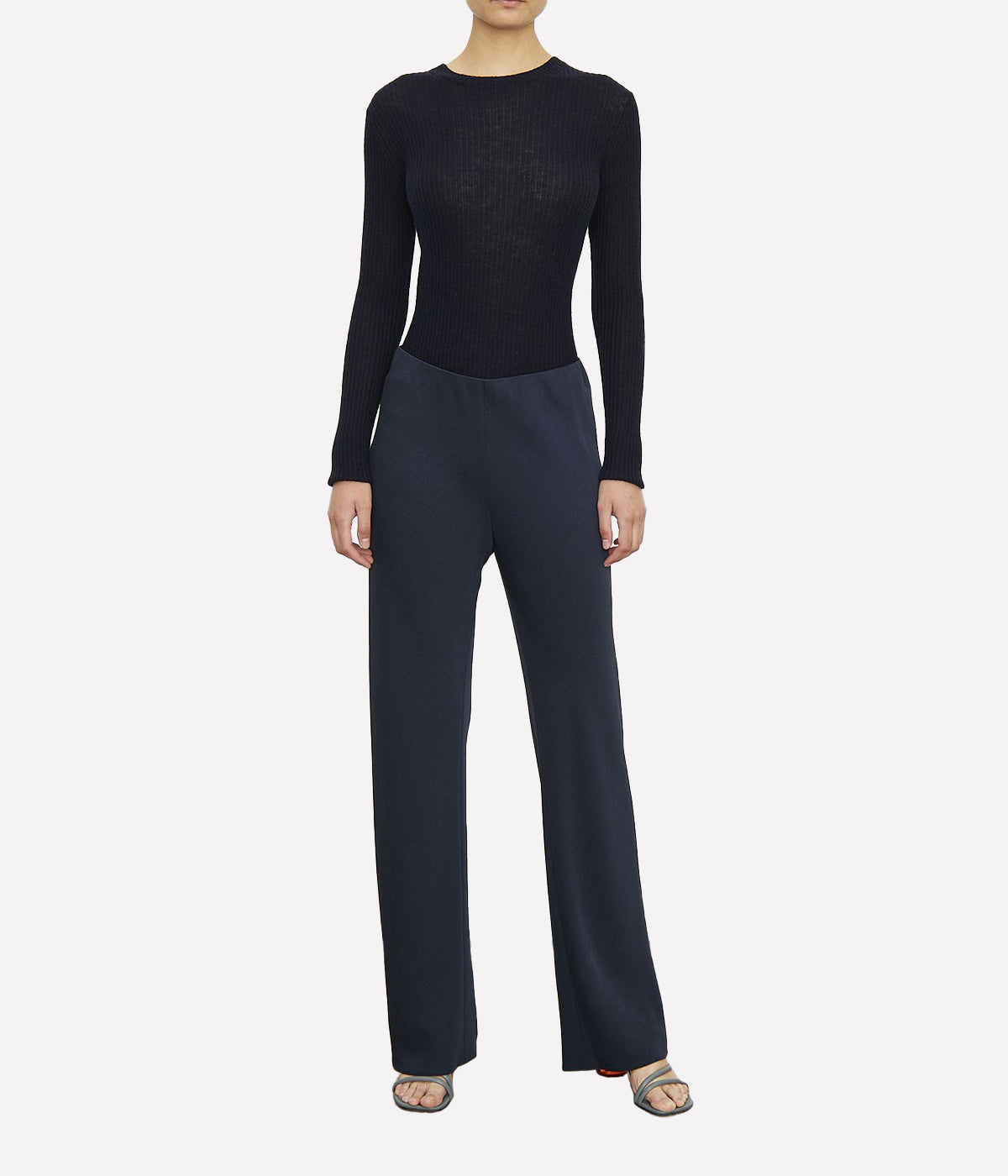 High Waisted Bias Pant in Costal