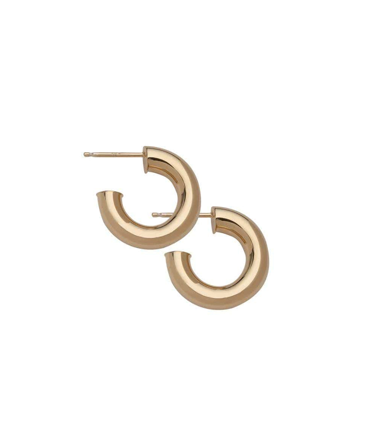 Lou 3/4 Hoops in 14K Yellow Gold Plated Silver